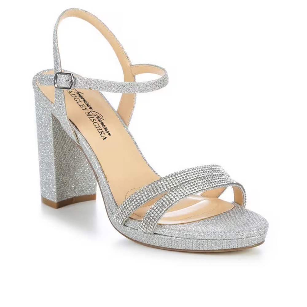 WOMEN'S AMERICAN Glitter GLAMOUR BADGLEY Mishka IRINA SPECIAL OCCASION SHOES